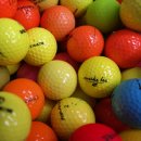 Golfbälle Mix gelb, rot, bunt,  farbig