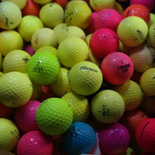 Golfb&auml;lle Mix gelb rot bunt farbig AAA - AA